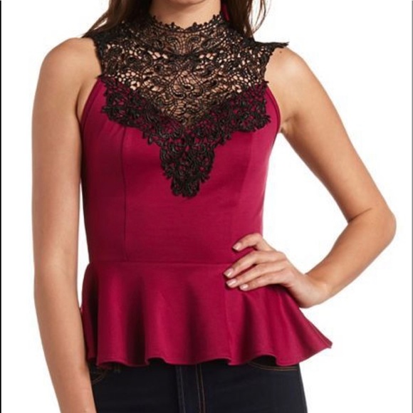 charlotte russe peplum top
